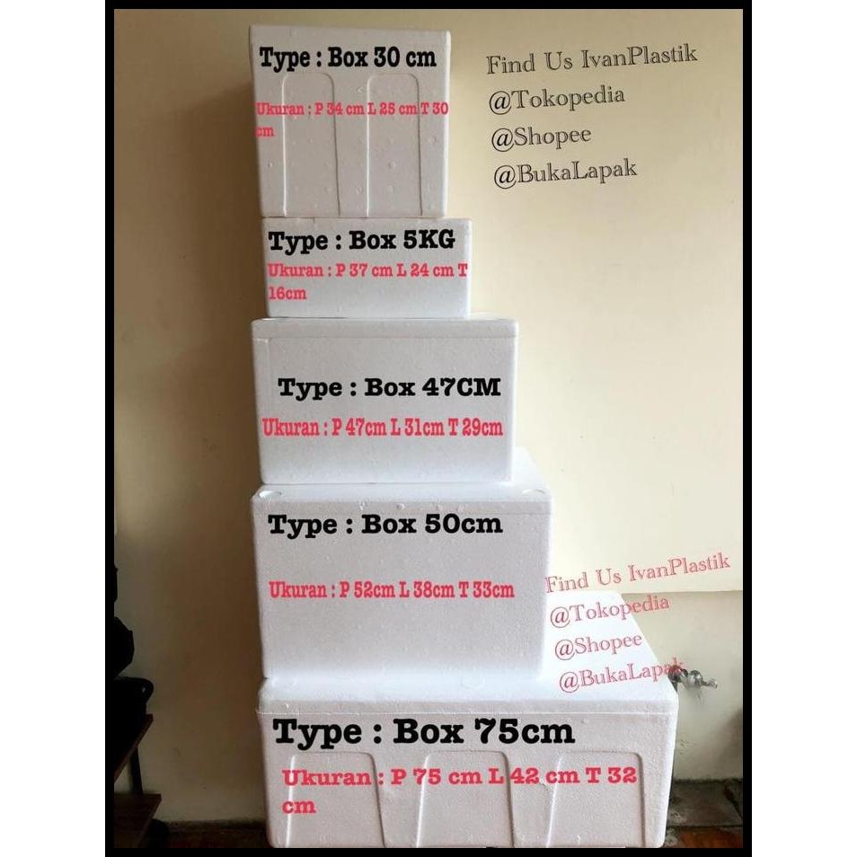 

Terlaris Styrofoam Box 50 Cm Kualitas Hard Good Quality