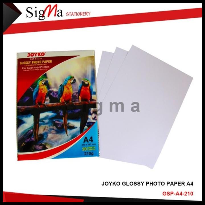 

Terlaris Kertas Foto A4 Tebal Joyko 210 Gr Gsm Gram Coral Glossy Photo Paper Good Quality