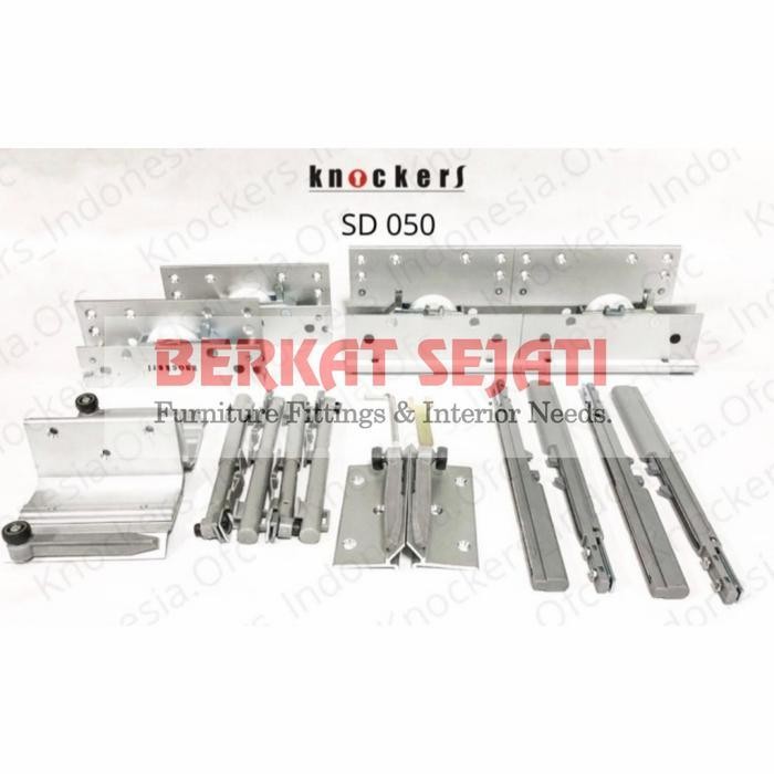 Roda Pintu Lemari Sliding Knockers Sd 050 / 2 Pintu 2.5 Mtr Slowmotion Original Dan Terpercaya
