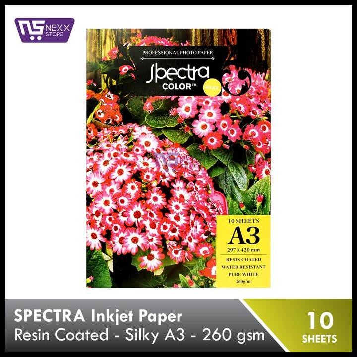 

Terlaris Spectra Rc Inkjet Paper Silky A3 260 Gsm Good Quality