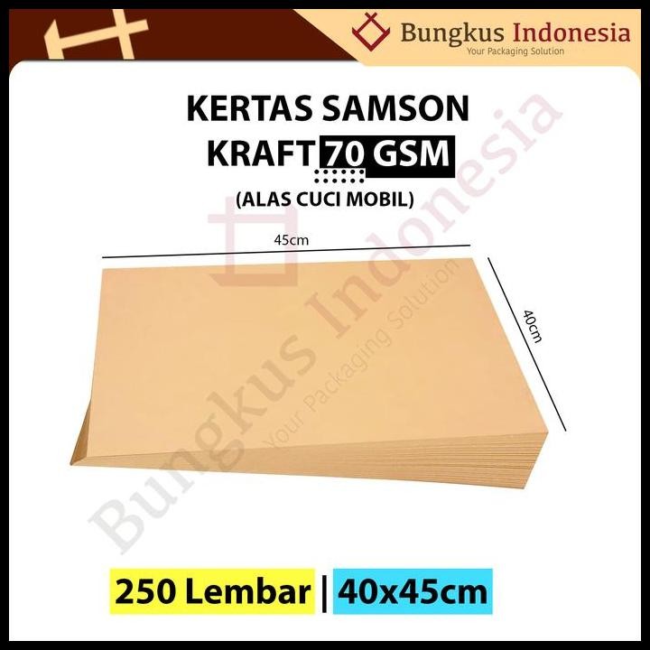 

Terlaris Kertas Samson 40X45Cm Alas Cuci Mobil 70Gr Good Quality