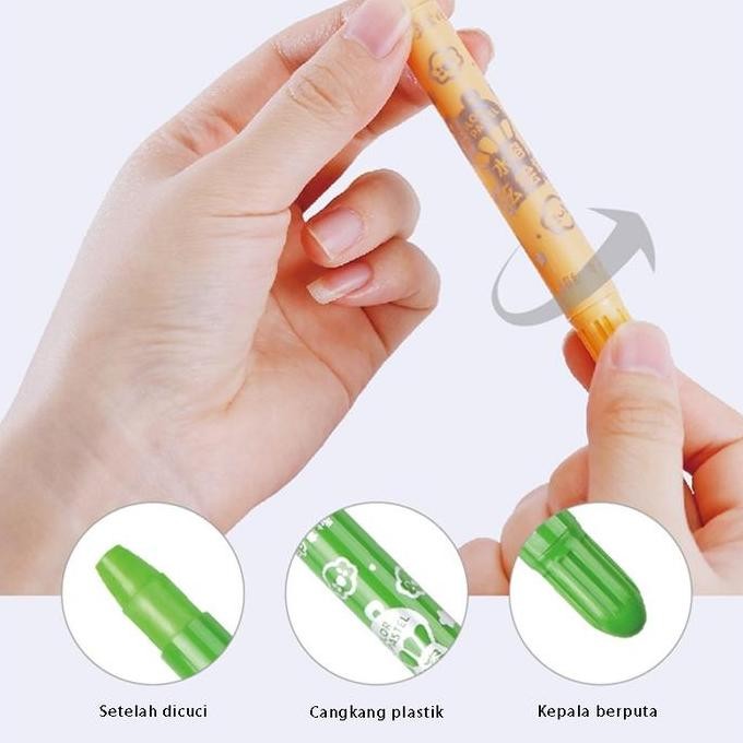 

BERKUALITAS GRASP SEDANG CRAYON ORIGINAL 12/24/36/48 WARNA WATER SOLUABLE CRAYON KRAYON MEWARNAI KERTAS STATIONERY