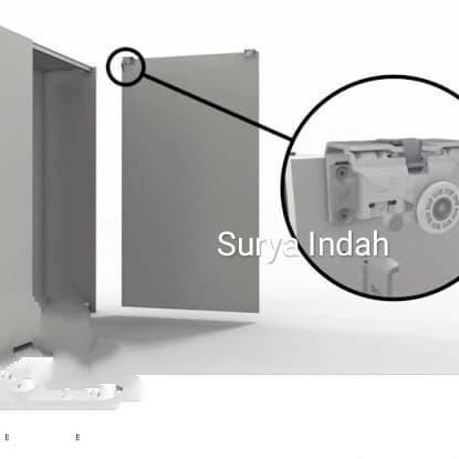 Rel Sliding H-Tech Roda Sliding Gantung 3 Pintu Rel 3 Meter Original Dan Terpercaya