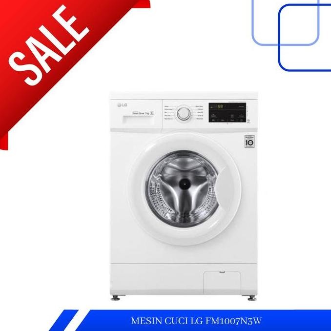 BEBAS ONGKIR - MESIN CUCI FRONT LOADING LG FM1007N3W (KHUSUS BANDUNG)