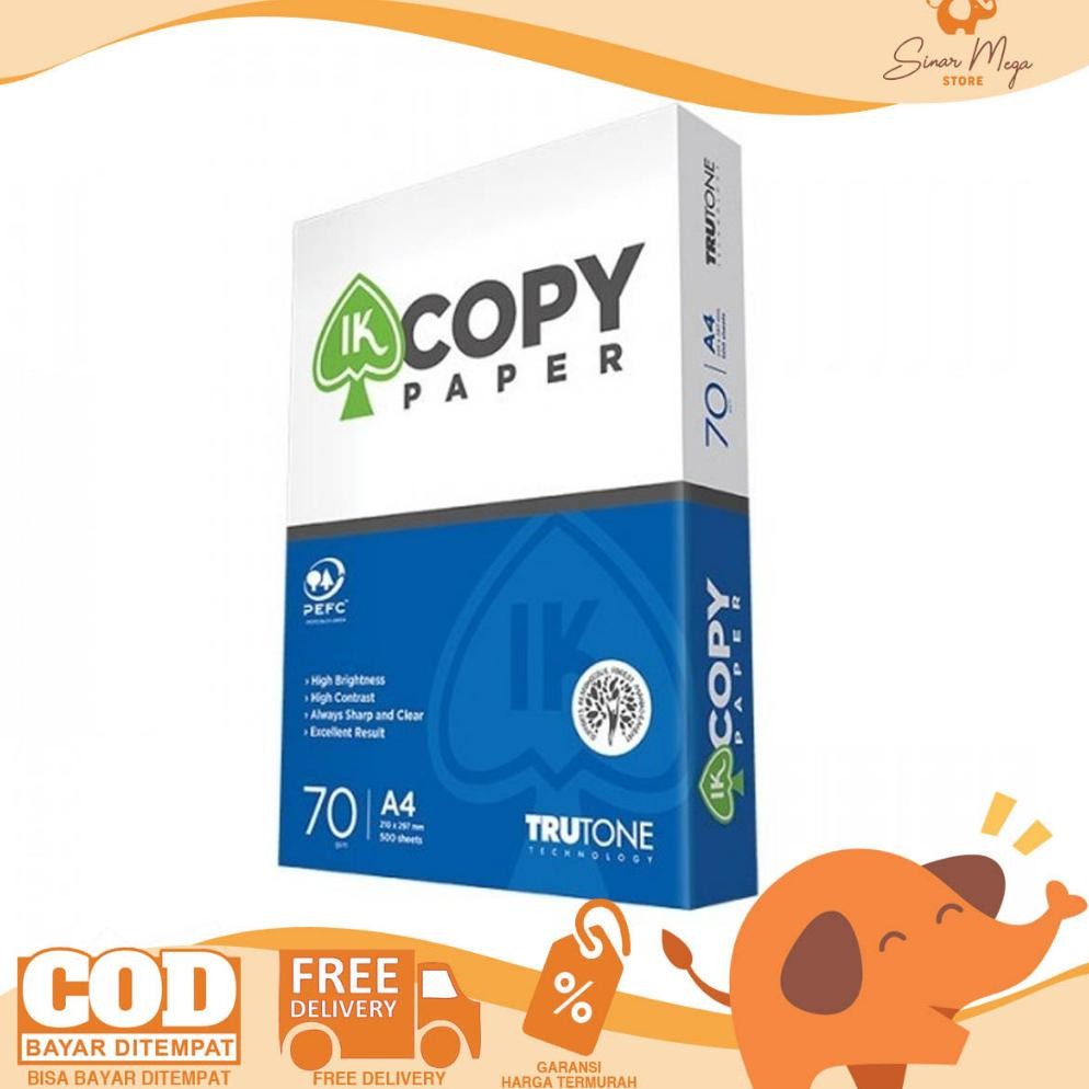 

Special Promo Gr-8 G-24 Ik Copy Copier Paper Kertas Print / Kertas Fotocopy A4 70Gr/Gsm 500 Sheet/Lembar Murah Berkualitas Original Hemat