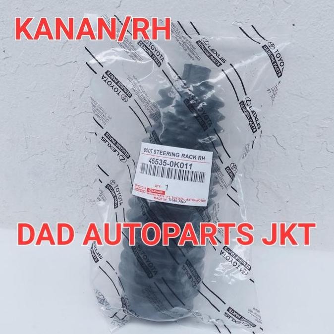 . karet boot long tierod boot steering innova hilux fortuner