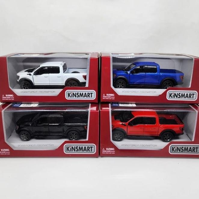 Diecast Mobil Mainan Miniatur 2022 Ford F-150 Raptor Ranger Double Cabin SUV Truck Miniature Die Cas