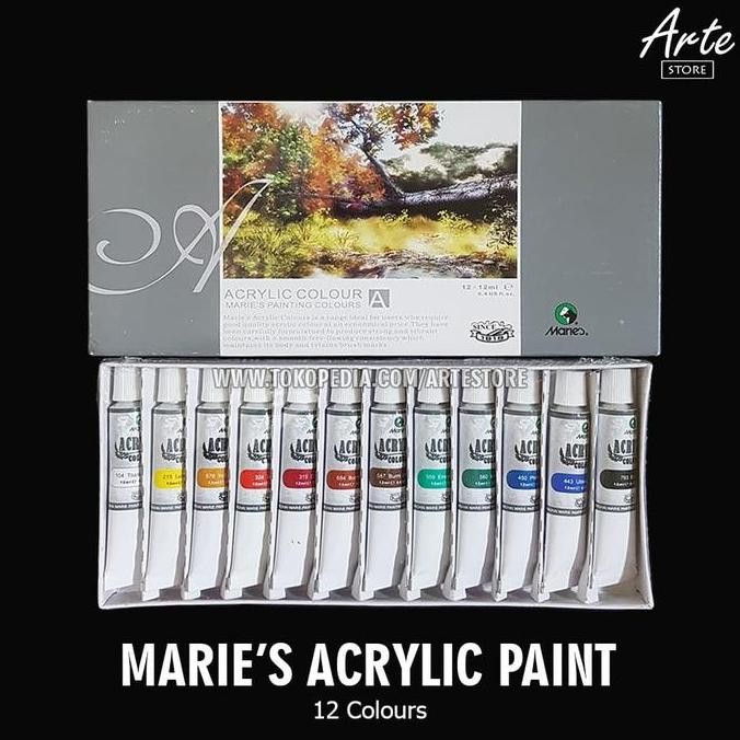 

ready !!! Cat Acrylic MARIES 12 Warna