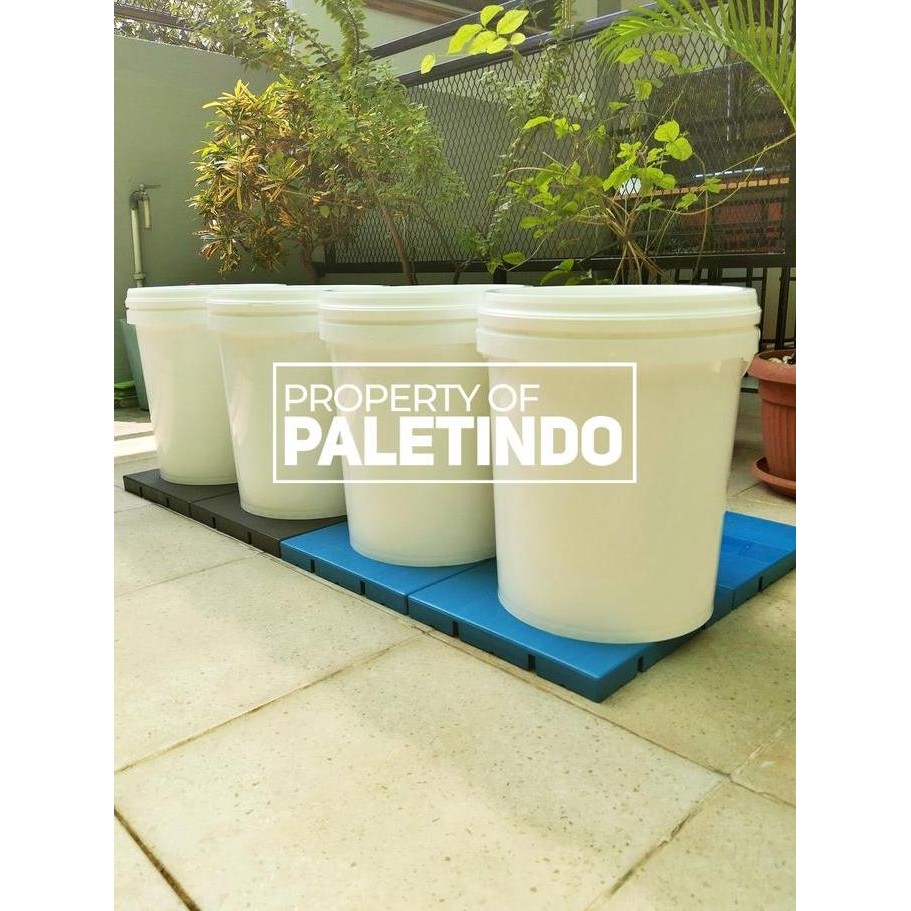 

ready !!! PAKET 4 PCS Palet Plastik FLAT SURFACE Untuk Gudang, Apotik, Rumah Sakit & Resto FUTARI 30 x 30 x 3 Cm