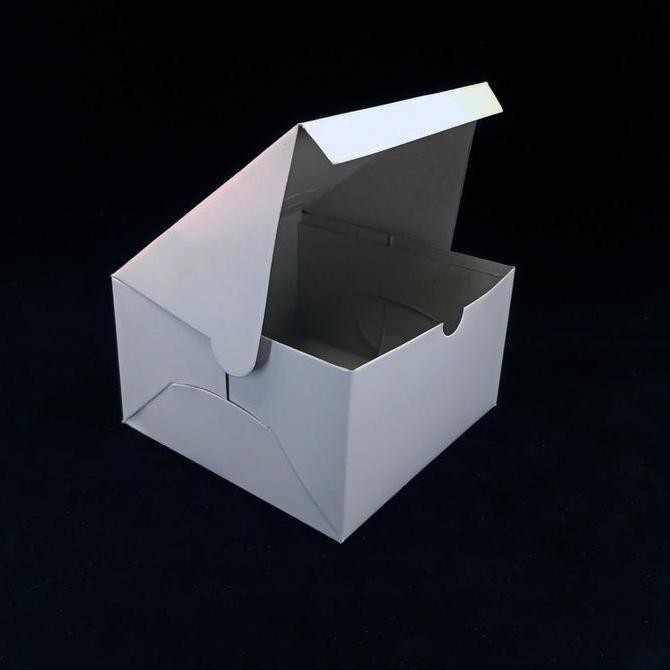 

ready KOTAK KUE - SNACK BOX - DUS KEMASAN MAKANAN - UK 12X12 POLOS -100PCS