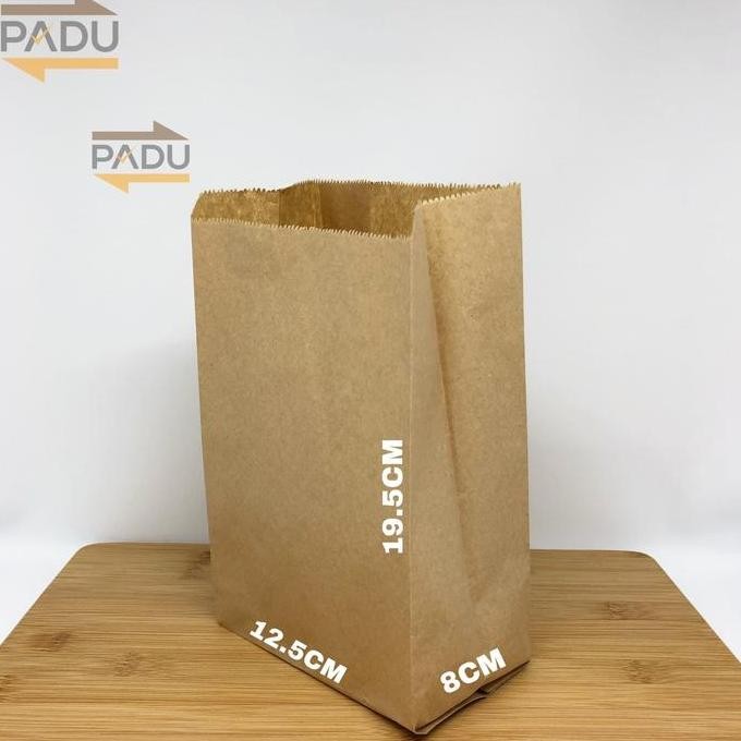 

ready Paper Bag / Kantong Kertas (M) - Kantong Roti / Fried Chicken / Snack