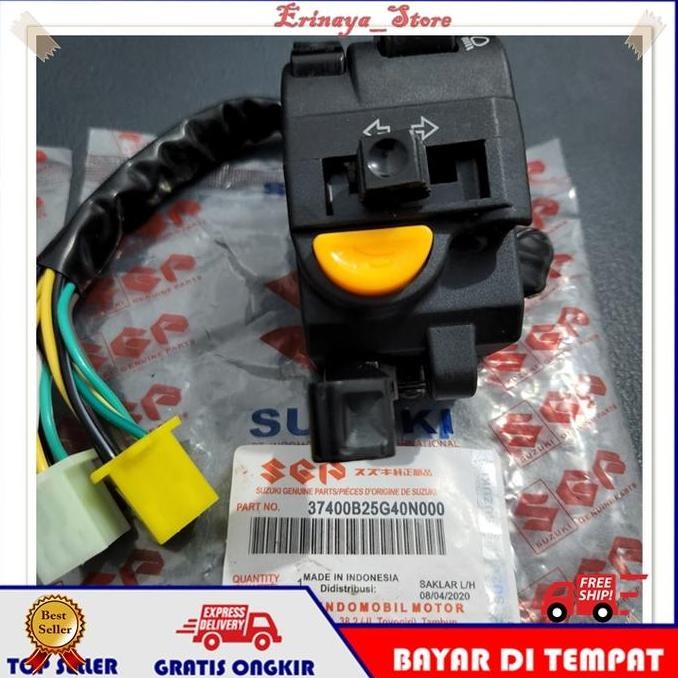 ORINAL Saklar Switch 2PCS Kanan Kiri Tombol Satria FU 150 Suzuki SGP Old Lama Ori