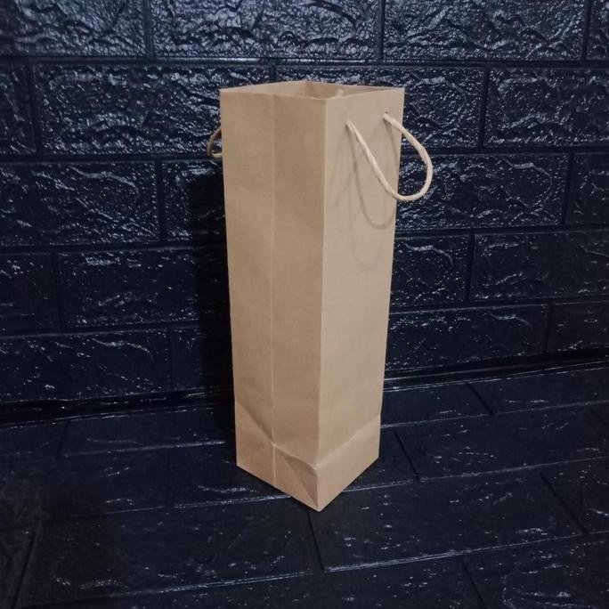 

ready paper bag botol jual per pack isi 12 pcs