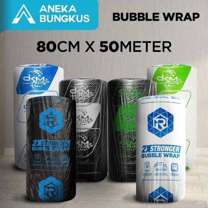 

ready Plastik Bubble Wrap DKM+ Bubble Roll Potongan 80cm x 50m