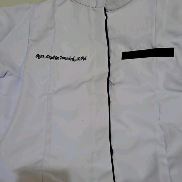 Baju dinas hitam putih ASN/baju dinas hitam putih pppk/baju dinas putih PNS/seragam putih PNS/seraga