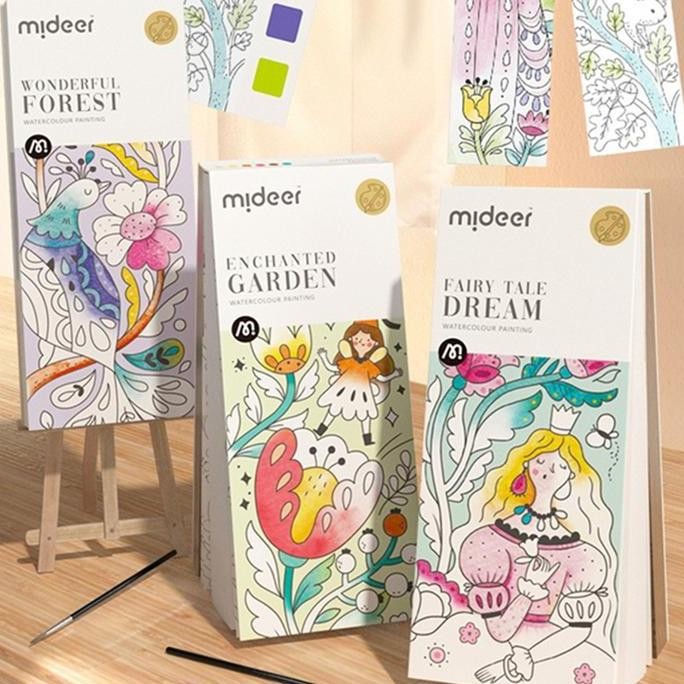 

ready !!! Mideer Watercolor Painting Paint Brush Mewarnai Seni Lukis Cat Air