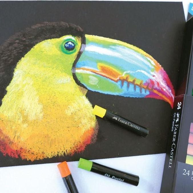 

ready !!! Crayon - Faber Castell Black Edition Oil Pastel