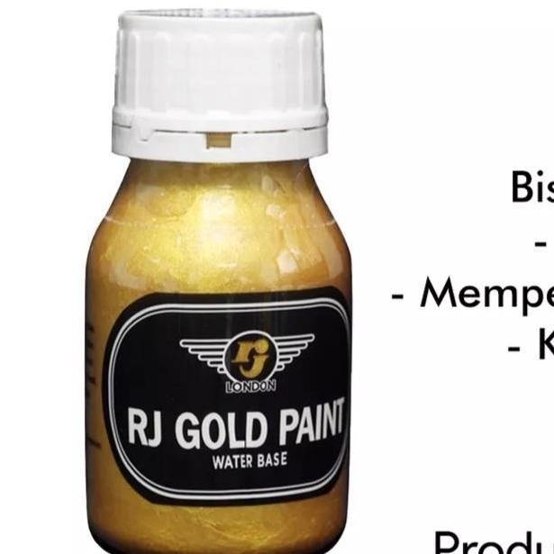

ready !!! CAT GOLD PAINT 80 GRAM - WATER BASED RJ LONDON - CAT AIR MAS SERBAGUNA