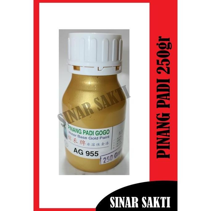 ready  Cat Emas Pinang Padi / Water Base Gold Paint