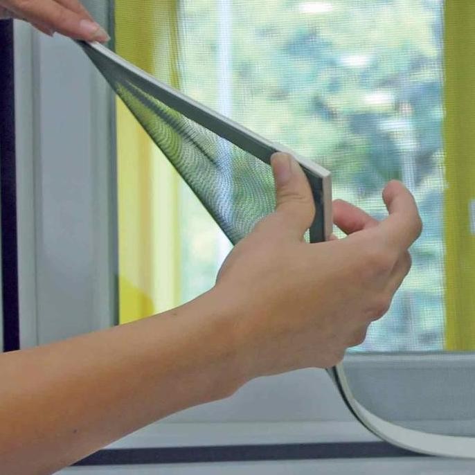 kasa nyamuk jendela magnet alumunium murah