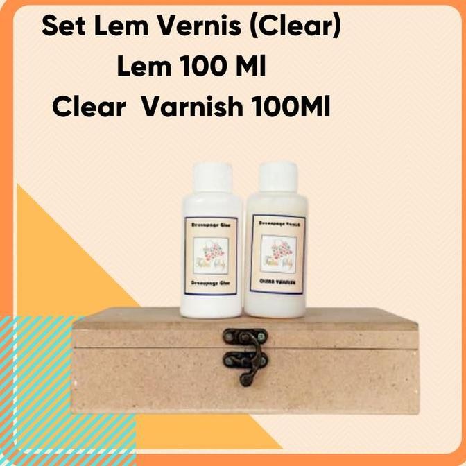 

ready !!! Paket Lem Vernish Decoupage