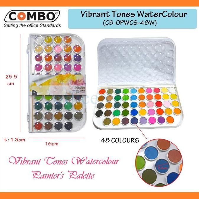 

ready !!! Water Colour Painting 48 Colour Solid / Cat Air Lukis 48 Warna