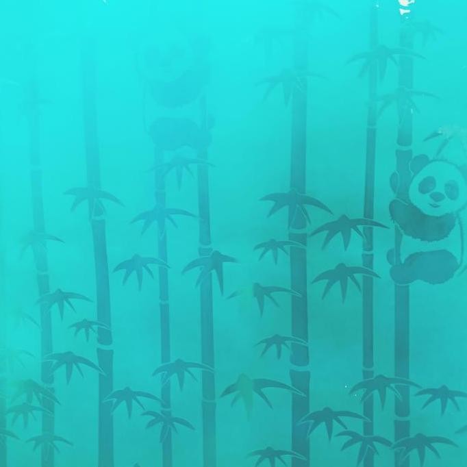 baru Fiber pagar plastik penutup pagar motif bambu lite