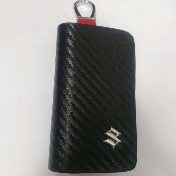Dompet STNK Mobil Motif Carbon Premium Logo Suzuki Ertiga Swift dll Aksesoris Car murah