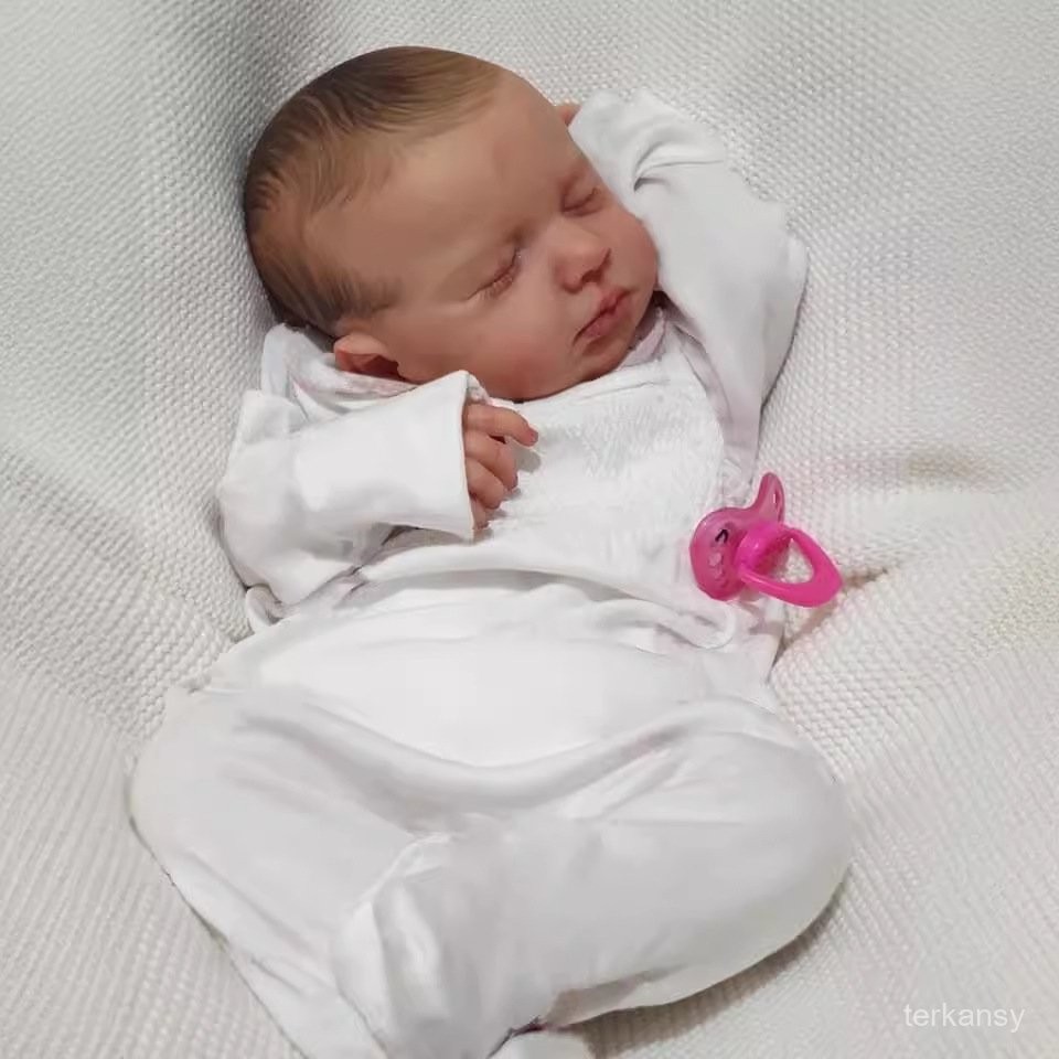 Reborn Doll LouLou Reborn Doll Realistic Solid Toy Soft Rubber Resin Reborn Doll