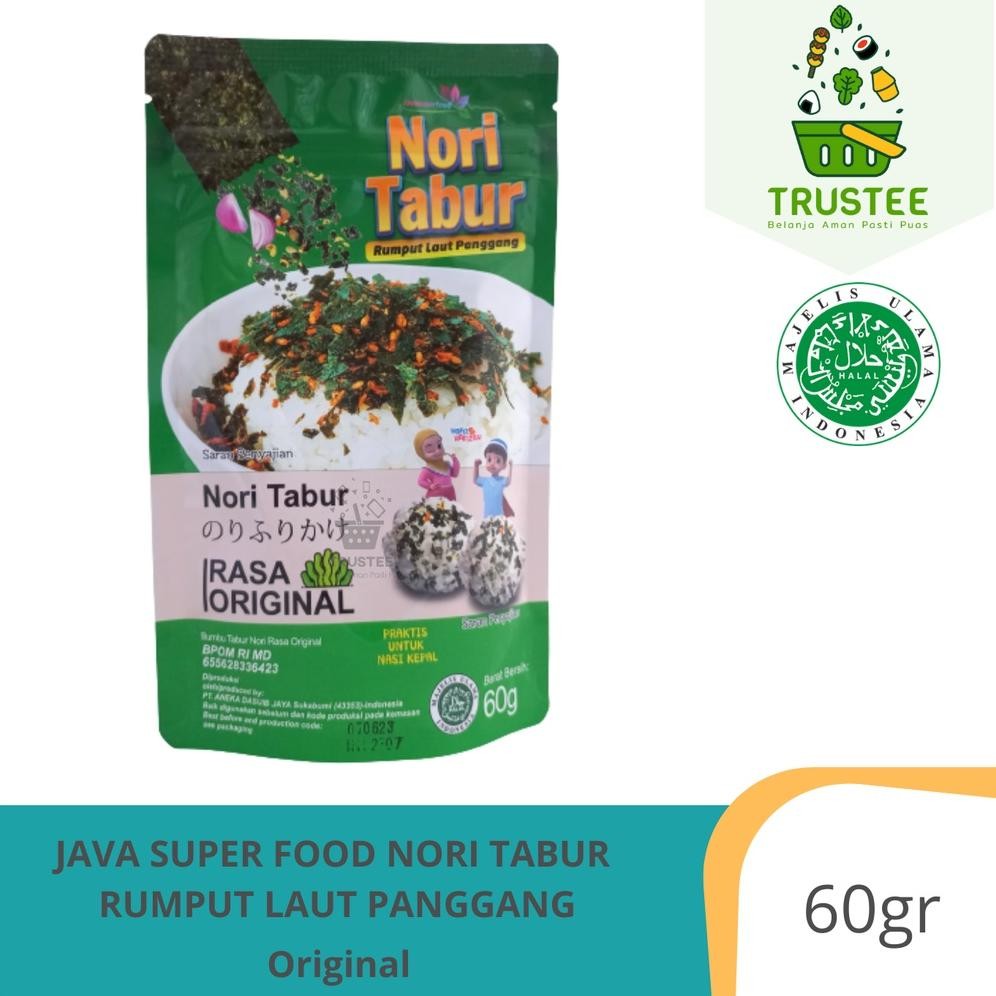 

Ed-7 Bas-12 Gd-5 Java Super Food Nori Tabur Rumput Laut Panggang 60Gr Halal Original Viral