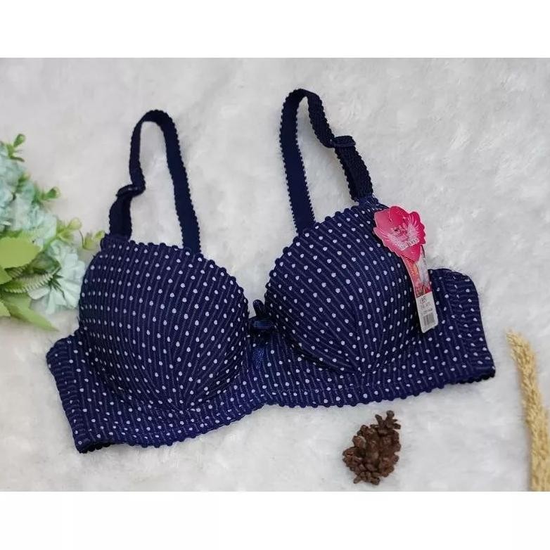 Bra 3351 Bra kawat abg busa tebal kancing 3 Bra fashion ukuran 34 sampai 40 bra kawat full cup