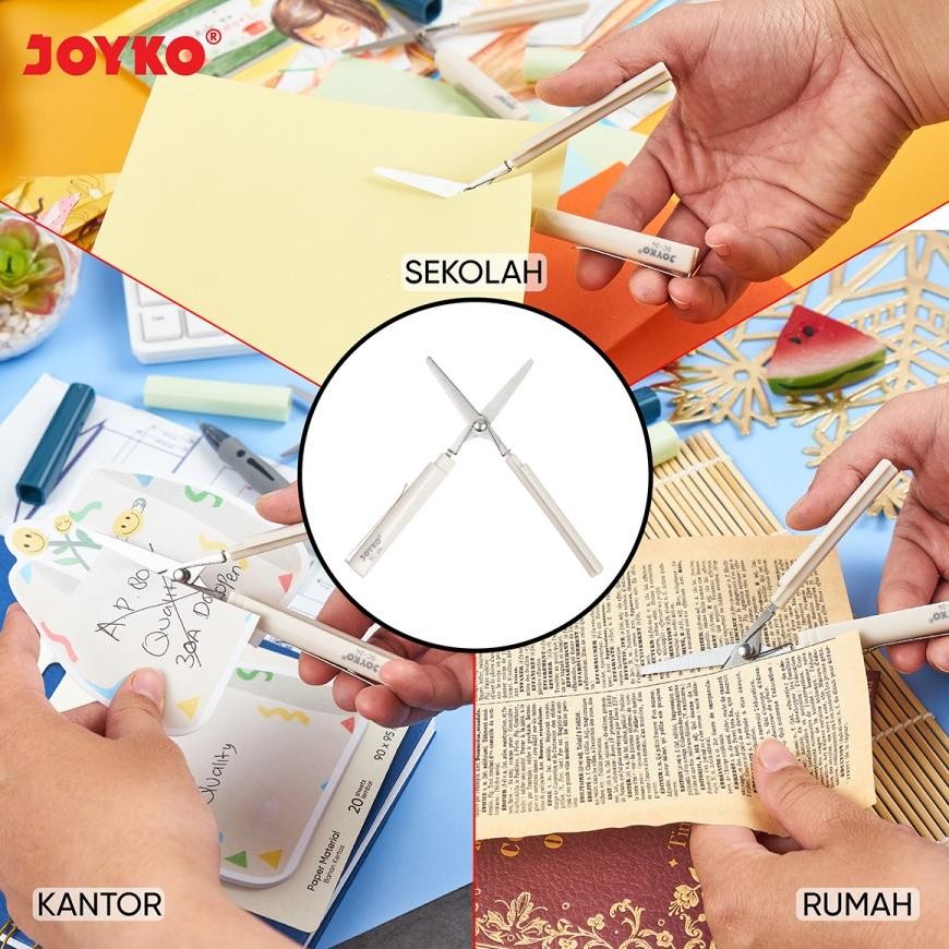 

Et-12 Jy-6 D-54 Joyko Gunting Portabel Sc-24 / Gunting Portabel / Portable Scissors Original Hemat