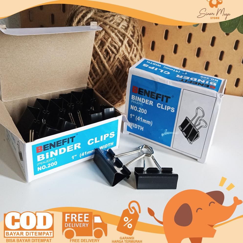

Tt60 Un04 Ybw-2429 Benefit Binder Clip No 200 Penjepit Penjilid Pengarsip Kertas Dokumen Ukuran 4Cm Murah Viral Original
