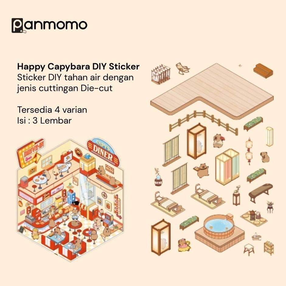 

Wdm-2227 Gb29 Ew64 Panmomo Sticker Diy Korea 3D Satisfying Decoration Landscaping Stiker Korea Dekorasi 3D Miniatur Pet Premium Sale