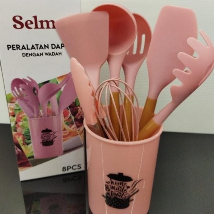Peralatan Dapur Selma Kiara Pink Alat Masak Alat Dapur Set Spatula