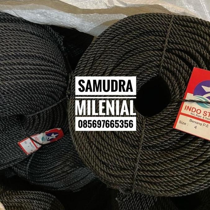 Tali Tambang 4mm / Tali Tambang Plastik PE Roll 4mm / Tali 4mm 1 Roll LY
