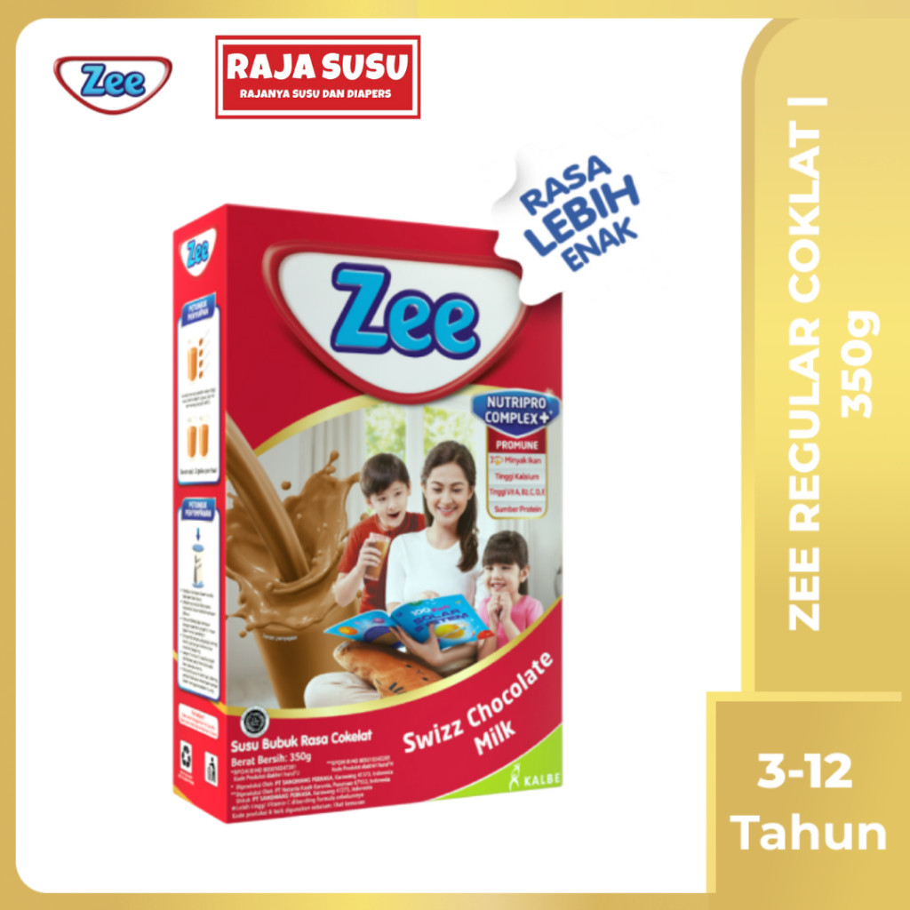 

ZEE REGULAR COKLAT 350 GR - RAJA SUSU
