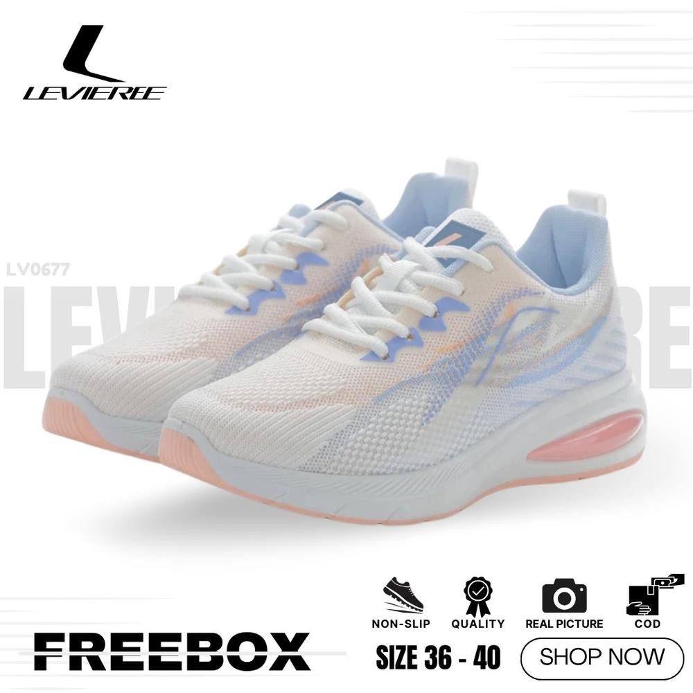 LVR FREE BOX Sepatu Sneakers Wanita Sport Shoes Trendy Premium Original LV0677