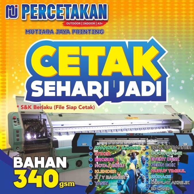 

CETAK SPANDUK / BANNER MURAH FLEXI 340 HIGH RES