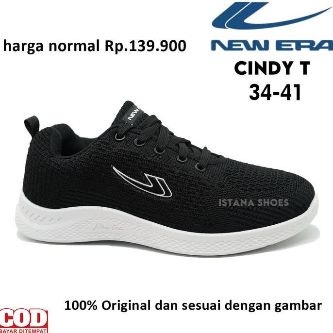 Tersedia Sepatu Sekolah NEW ERA Hitam Anak Laki Laki Perempuan SD SMP SMA
