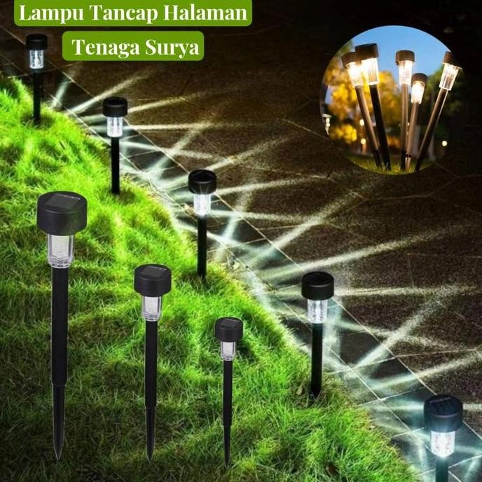 

Lampu Taman Tenaga surya LED+Tiang /Solar Powered Panel LED Spot Light /Lampu Taman solar tancap LED tenaga surya /Lampu hias dekorasi putih plastik