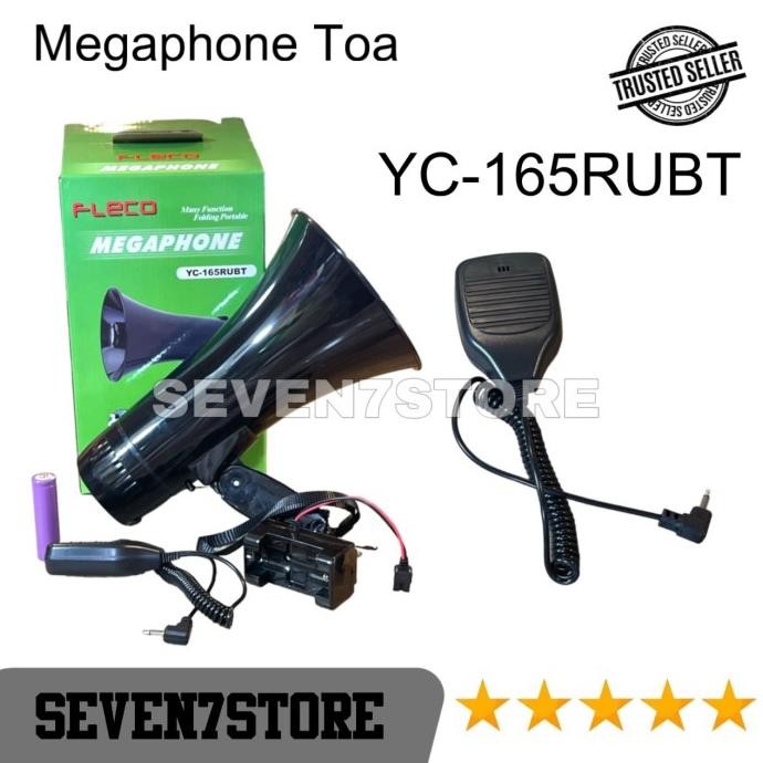 Megaphone Toa Yc-165Rubt Rechargeable Pengeras Suara Merekam New Stok