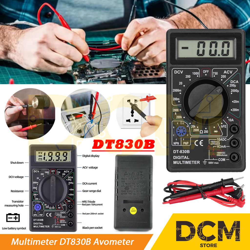 Multimeter DT380B / Avo Meter / Multitester / Avometer Digital DT-830B