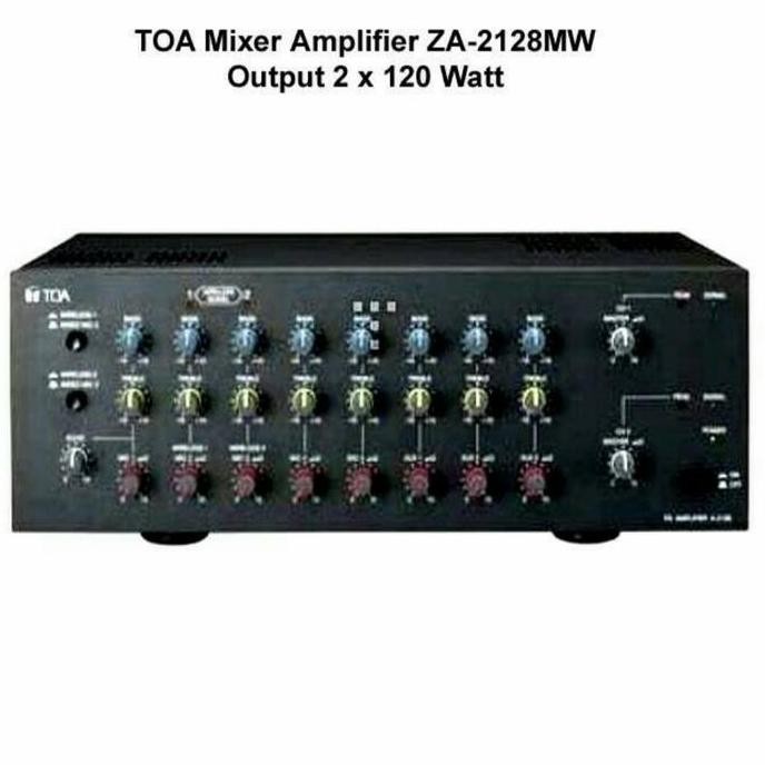 Amplifier Toa Za 2128Mw Original Mixer Ampli Toa Za 2128 Mw Za2128Mw New Stok