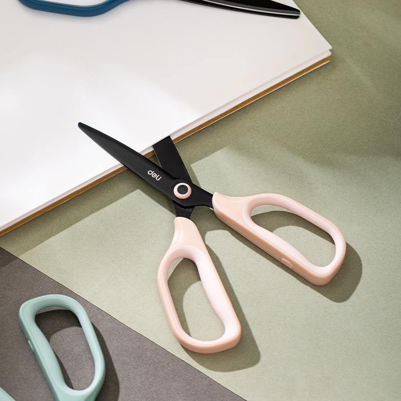 

Promo Deli Gunting Kertas / Scissor Anti Karat Handle Lembut Ez507 Prermium