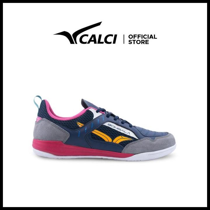 Calci Sepatu Futsal Bomsala Festivo - Navy/ Red Original Best Seller