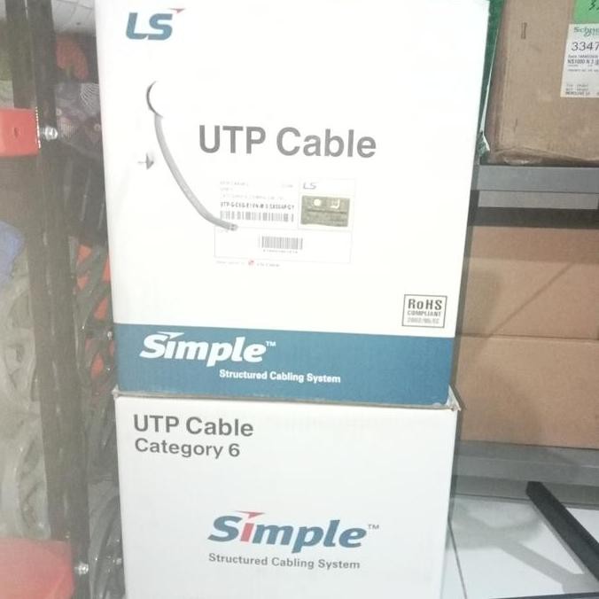 Ls Utp Cat 6 305M Grey / Abu - Abu / Ls Cable Utp Cat6 / Ls Kabel Cat6 New Stok