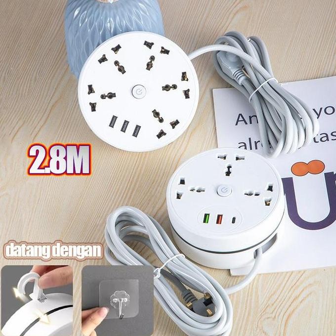 NEW Colokan Listrik USB Smart Power Strip Steker Listrik USB Soket Strip Daya Pintar