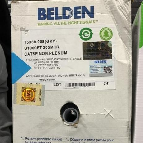 Belden Cable Lan Cat 5E Original / Kabel Lan Cat5E Asli New Stok