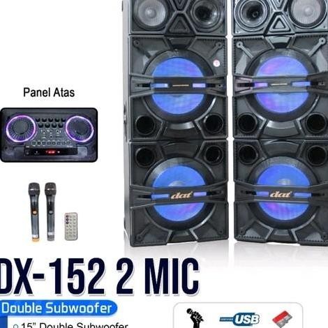 Speaker Aktif Dat 15 Inch Dx 152 Double Subwoofer New Stok